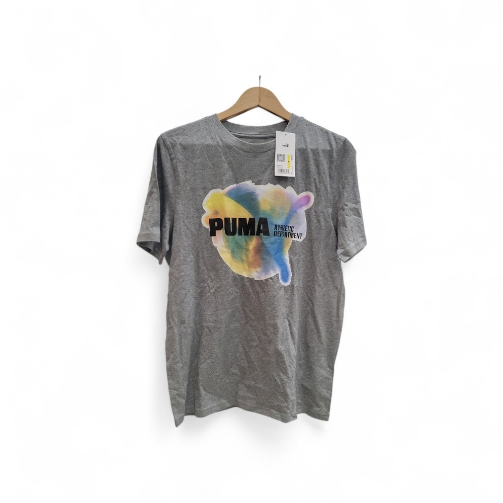 Brand NEW! PUMA Men's Multicolor Graphic Tee, Size Medium